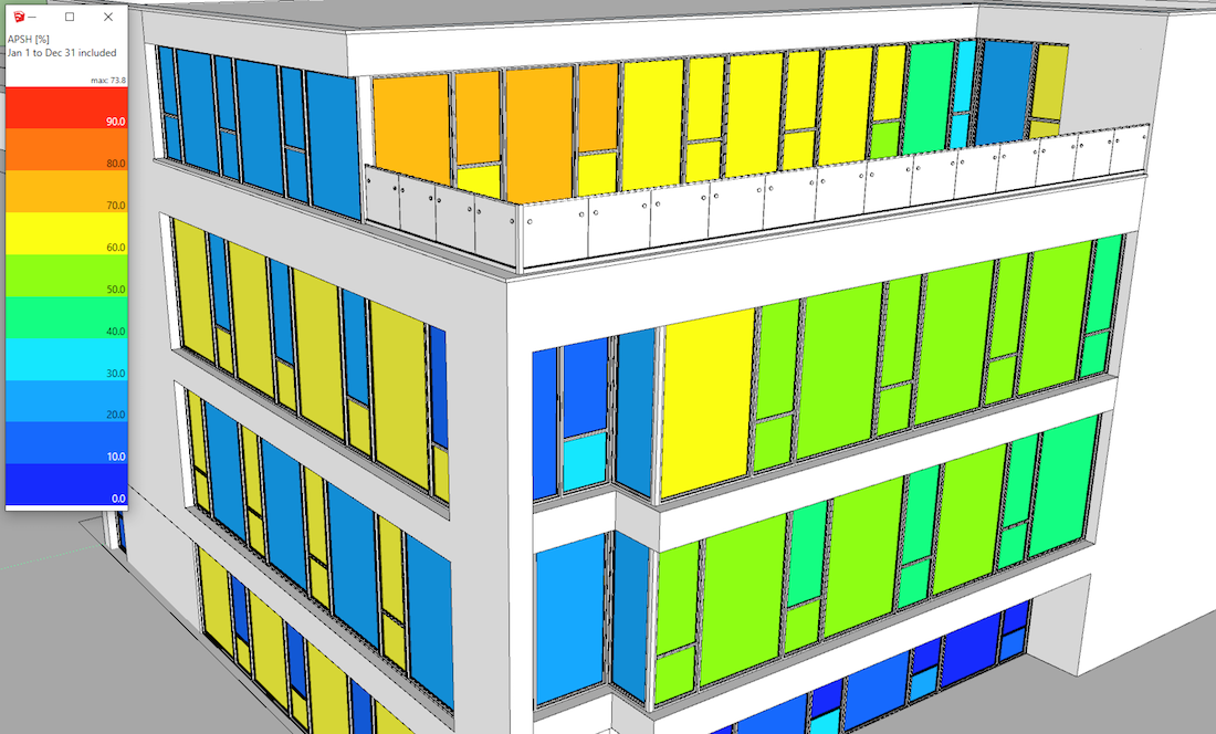DL-Light extension sketchup APSH SketchUp result imported -
            automatic palette