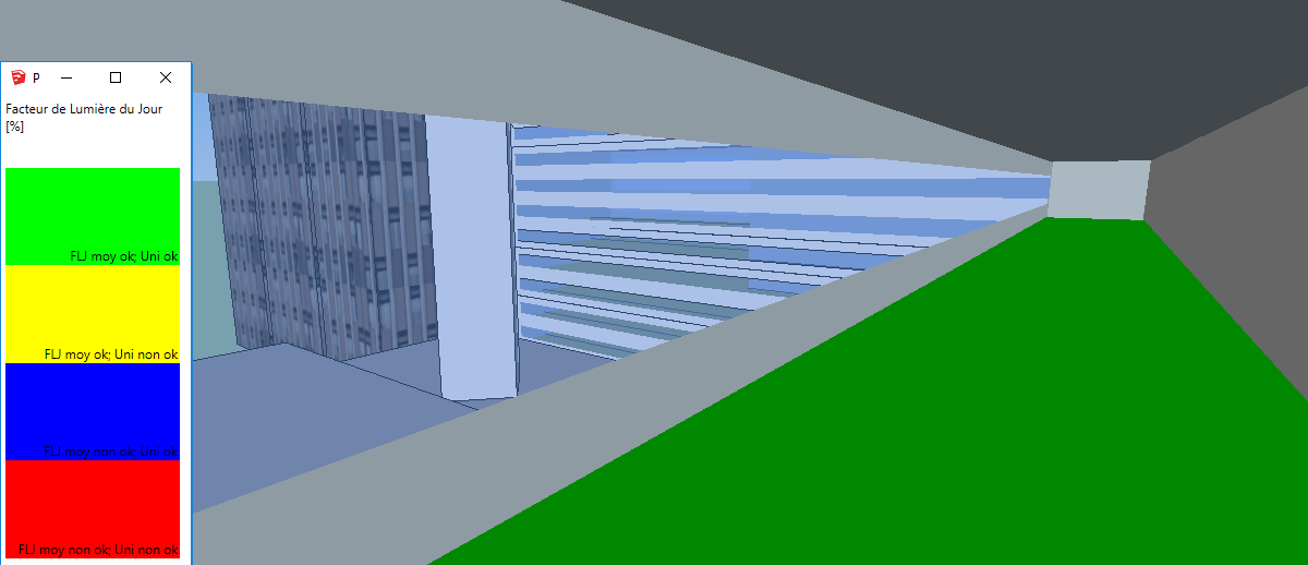 DL-Light extension FLJ daylight factor BREEAM DF result