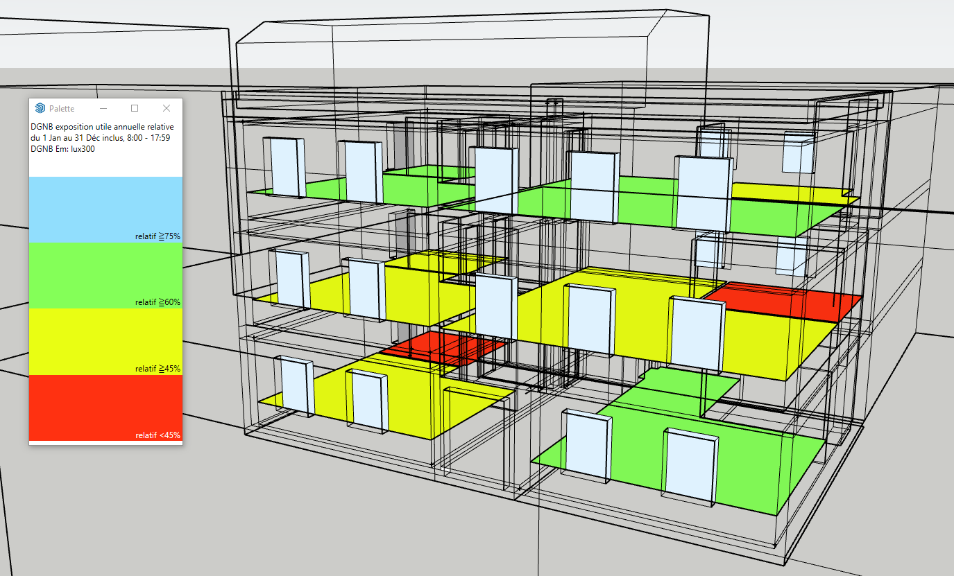 DL-Light extension DGNB Sketchup model snapshot image