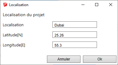 DL-Light extension Estidama Location Dubai dialog