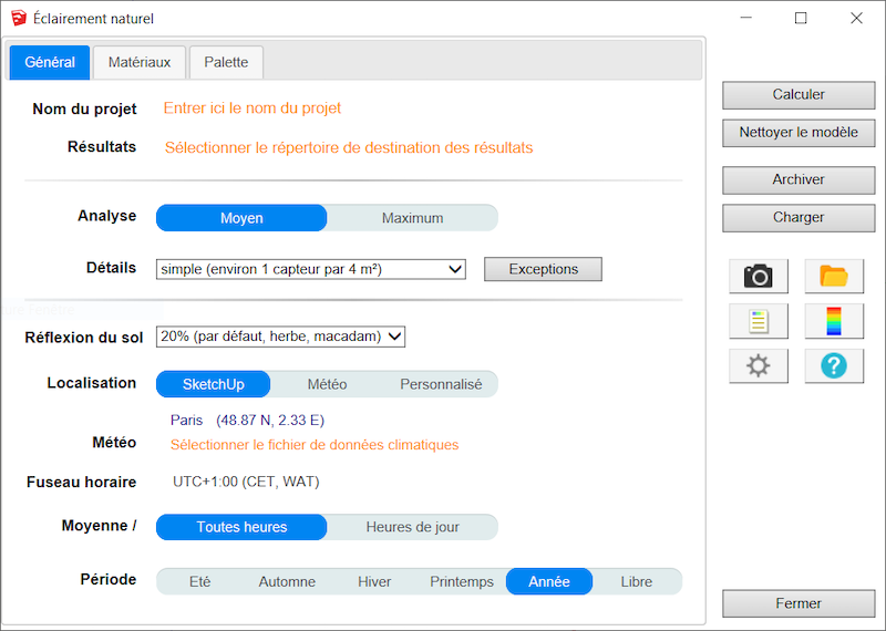 DL-Light extension Lux General tab