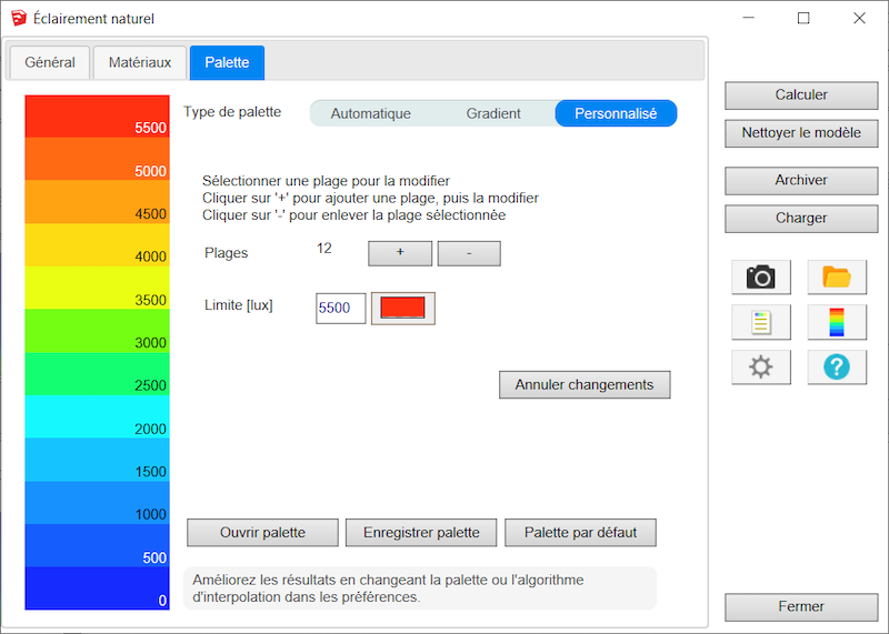 DL-Light extension Lux Panel tab