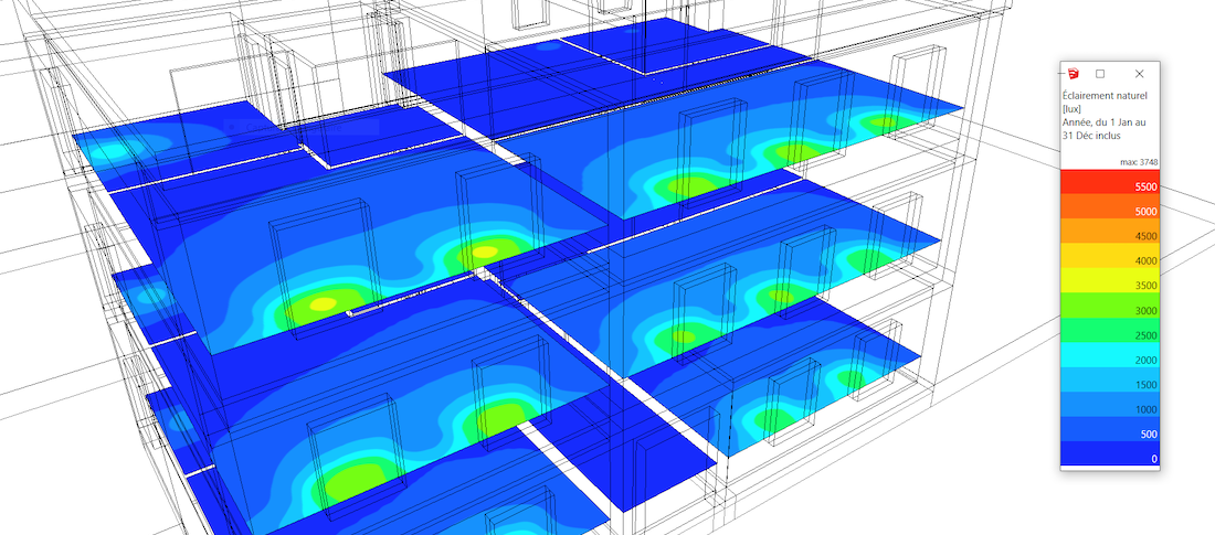 DL-Light extension Lux SketchUp model snapshot image