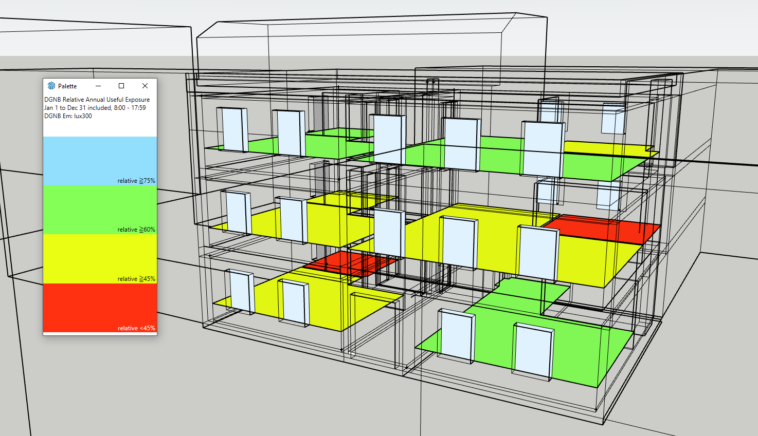 DL-Light extension DGNB Sketchup model snapshot image