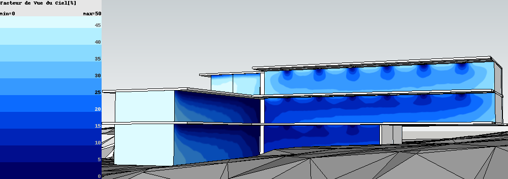 DL-Light extension skyview factor SketchUp model snapshot image